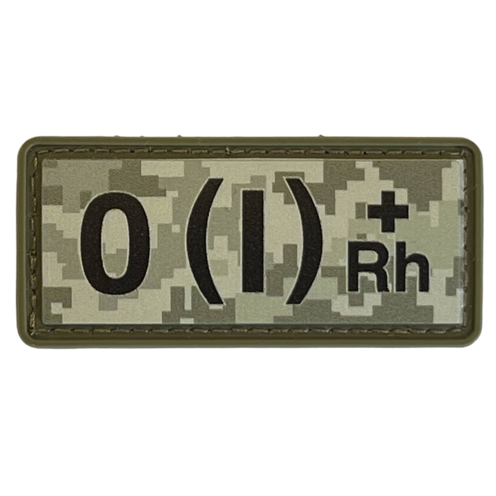 Шеврон ПВХ Група Крові 0 (I) (+) RH Pixel