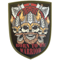 Шеврон ПВХ щит Born To Be Warrior