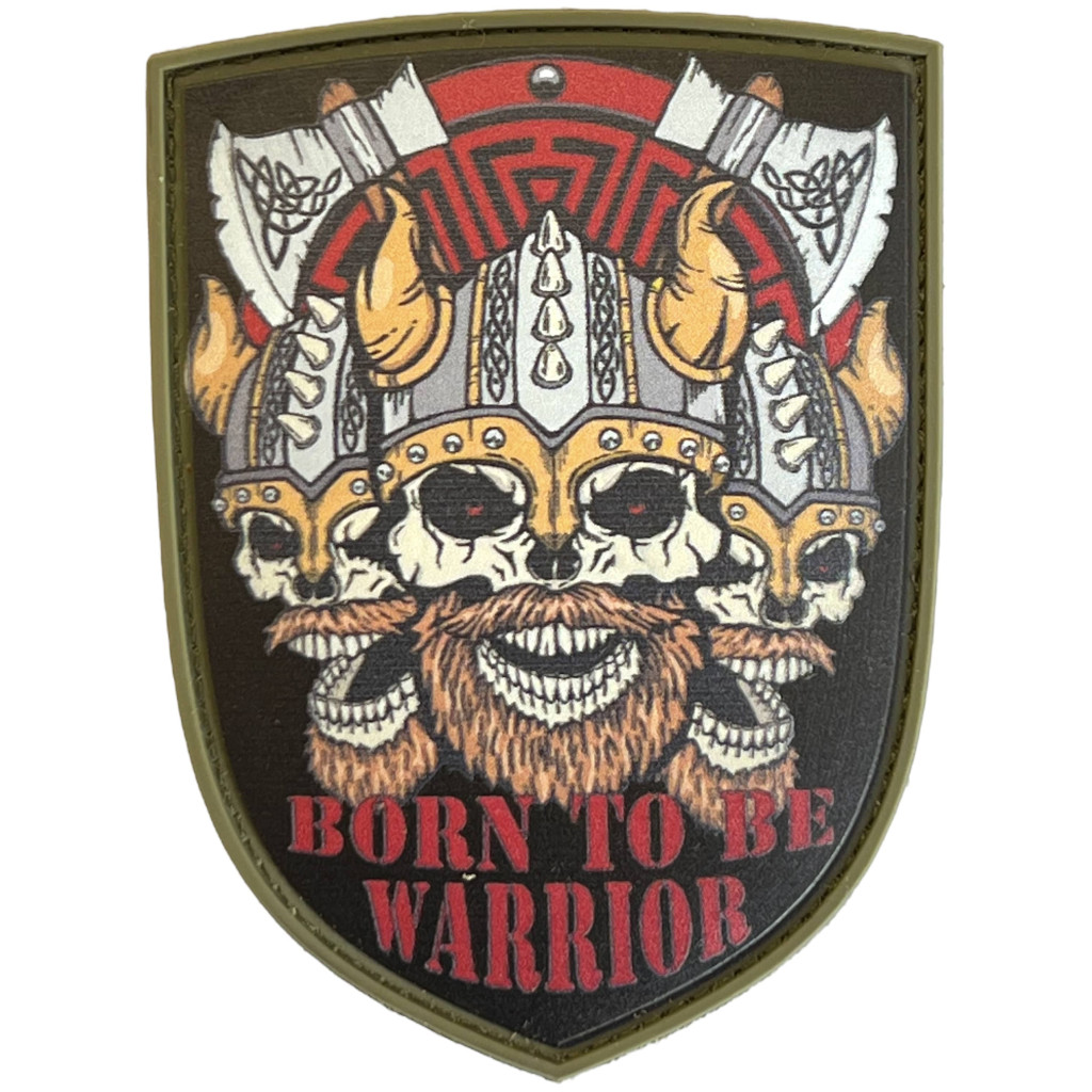 Шеврон ПВХ щит Born To Be Warrior