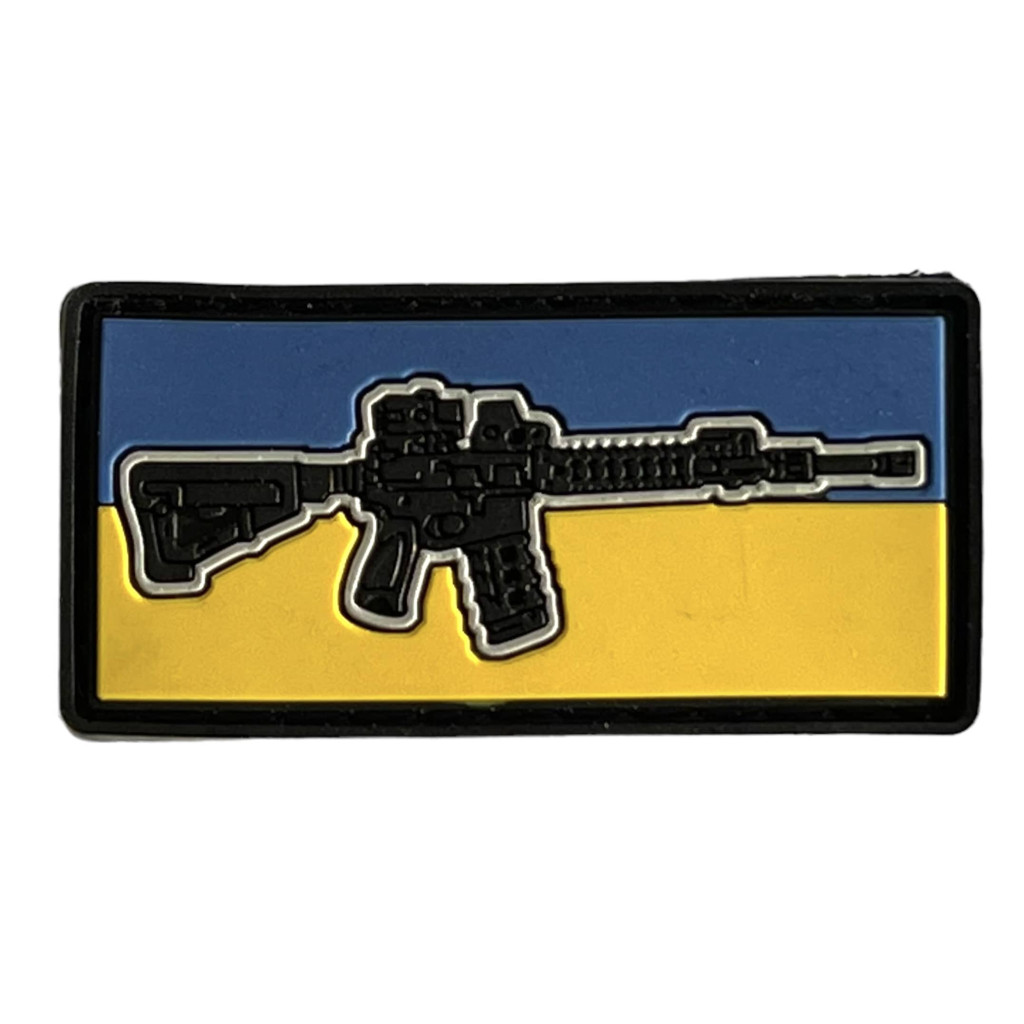Шеврон ПВХ Gun Прапор Yellow/Blue