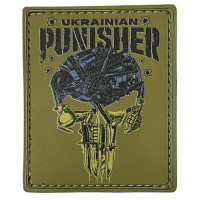 Шеврон ПВХ Punisher Ukrainian Coyote