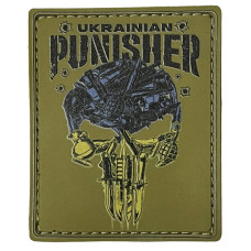 Шеврон ПВХ Punisher Ukrainian Coyote