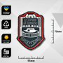 Шеврон ПВХ Сапер Grey/Red