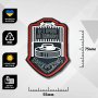 Шеврон ПВХ Сапер Grey/Red