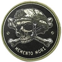 Шеврон ПВХ Memento Mori Skull