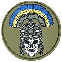 Шеврон ПВХ Skull Ukraine Yellow/Blue