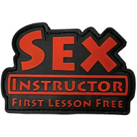 Шеврон ПВХ Sex Instructor Black/Red