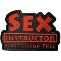 Шеврон ПВХ Sex Instructor Black/Red