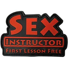 Шеврон ПВХ Sex Instructor Black/Red