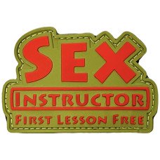 Шеврон ПВХ Sex Instructor Coyote/Red