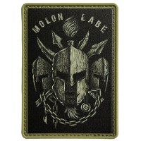 Шеврон ПВХ Molon Labe Black