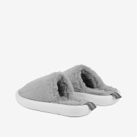 Тапочки с мехом HOMIES Khaki grey
