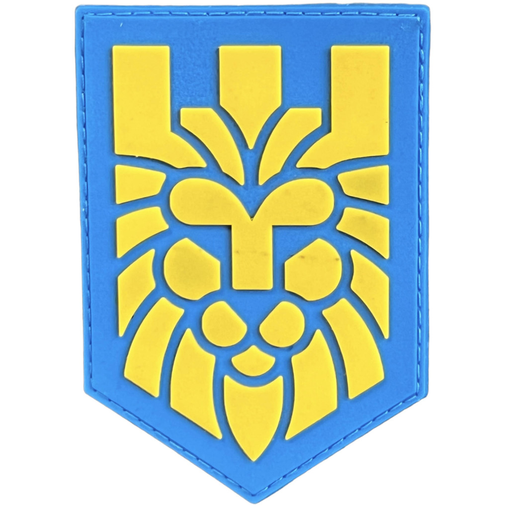 Шеврон ПВХ Лев Yellow/Blue