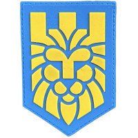Шеврон ПВХ Лев Yellow/Blue