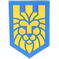 Шеврон ПВХ Лев Yellow/Blue