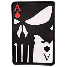 Шеврон ПВХ Punisher Card Black/White/Red