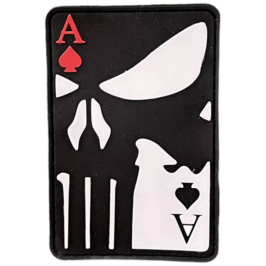 Шеврон ПВХ Punisher Card Black/White/Red