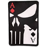 Шеврон ПВХ Punisher Card Black/White/Red
