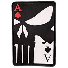 Шеврон ПВХ Punisher Card Black/White/Red