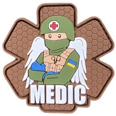 Шеврон ПВХ Medic Angel Brown