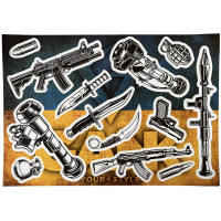 Стікерпак GANK Punisher Ukrainian Yellow/Blue