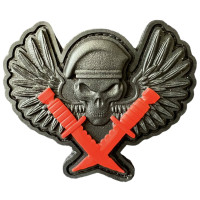 Шеврон ПВХ Захисник Black/Red