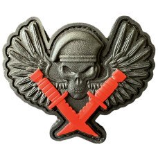 Шеврон ПВХ Захисник Black/Red