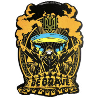 Наліпка Be Brave GANK Black