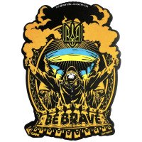 Наліпка Be Brave GANK Black