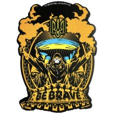 Наліпка Be Brave GANK Black