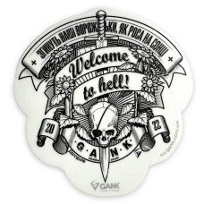 Наліпка Welcome To Hell GANK White