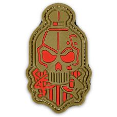 Шеврон ПВХ Сталевий Привіт Coyote/Red