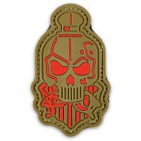 Шеврон ПВХ Сталевий Привіт Coyote/Red