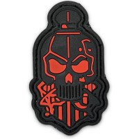 Шеврон ПВХ Сталевий Привіт Black/Red