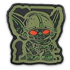 Шеврон ПВХ Майстер йода воїн Green
