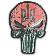 Шеврон ПВХ Punisher UPA Black/Red