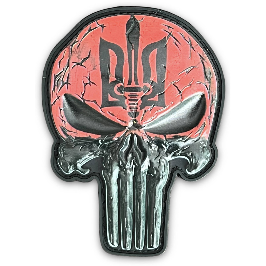 Шеврон ПВХ Punisher UPA Black/Red