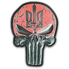 Шеврон ПВХ Punisher UPA Black/Red