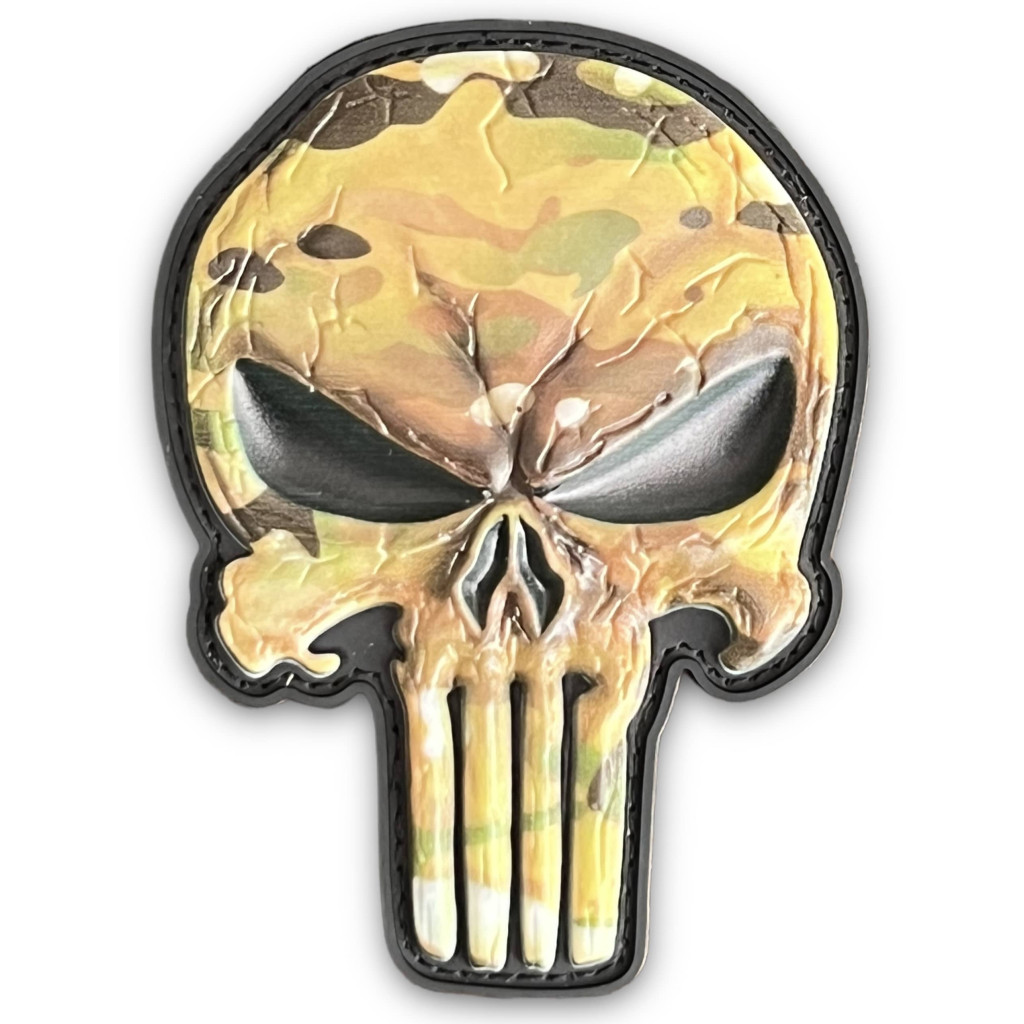 Шеврон ПВХ Punisher Camo Coyote