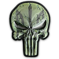 Шеврон ПВХ Punisher Camo Green