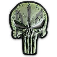 Шеврон ПВХ Punisher Camo Green