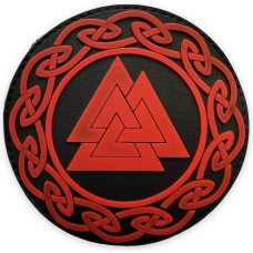 Шеврон ПВХ Valknut Black/Red