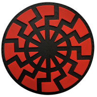 Шеврон ПВХ Black Sun Black/Red