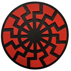 Шеврон ПВХ Black Sun Black/Red