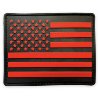 Шеврон ПВХ США Black/Red