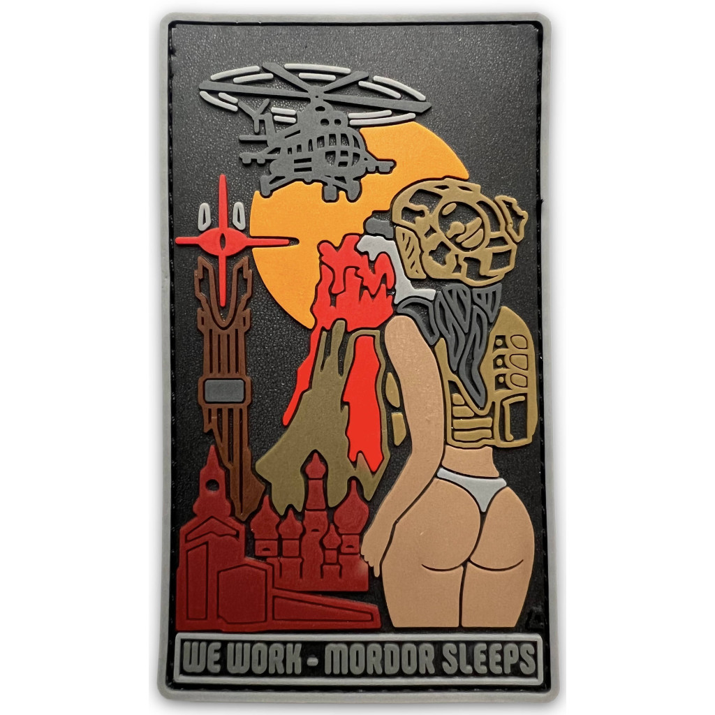 Шеврон ПВХ We Work - Mordor Sleeps