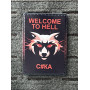 Шеврон ПВХ Єнот Welcome to Hell