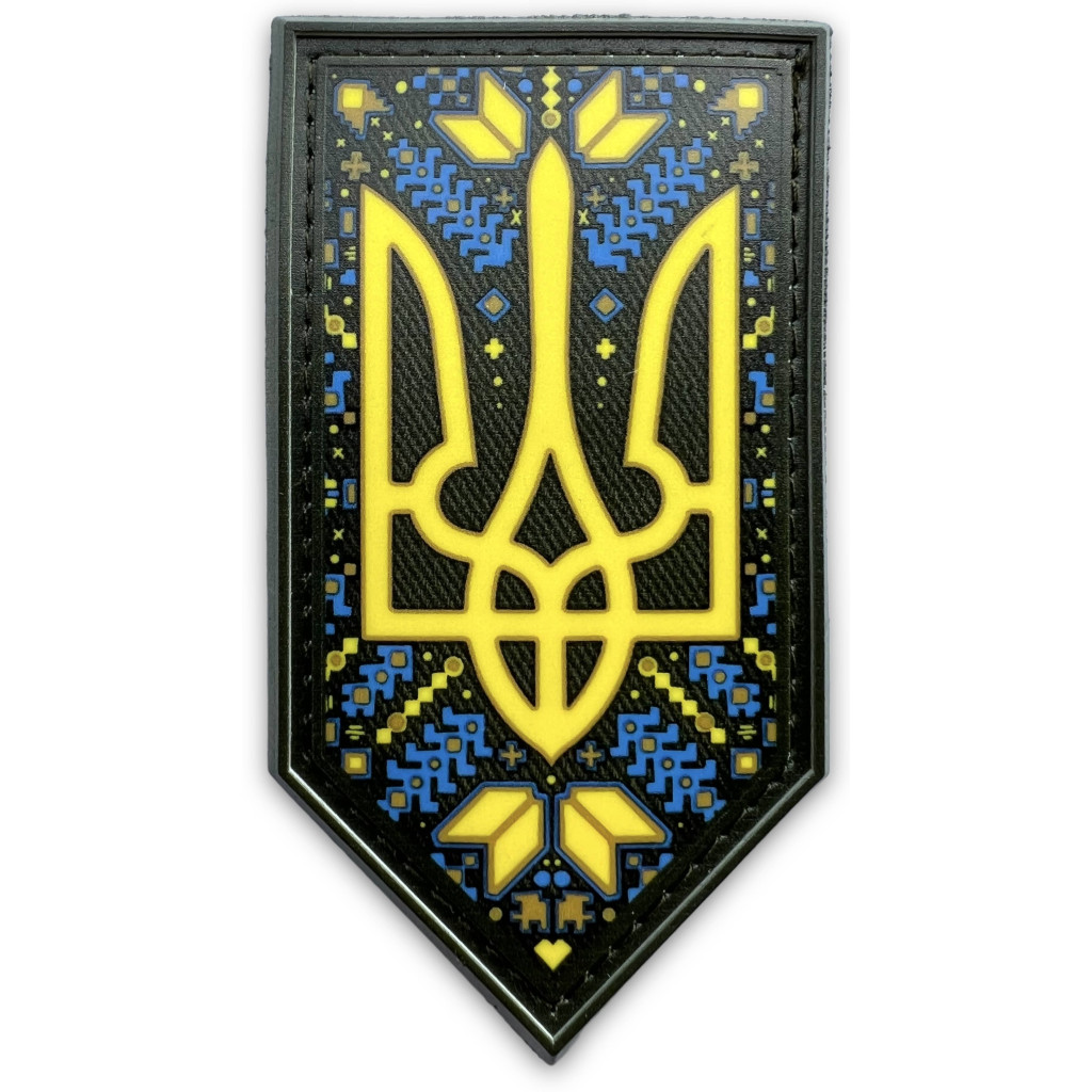 Шеврон ПВХ Щит Українська вишиванка