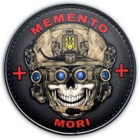 Шеврон ПВХ Круглий 3D Memento mori