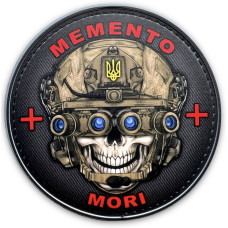 Шеврон ПВХ Круглий 3D Memento mori